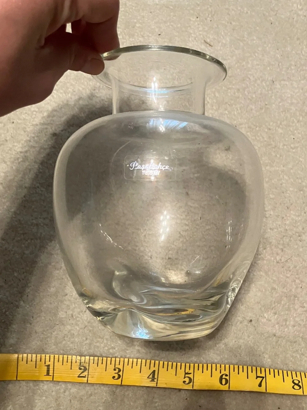 Vintage 1980s Pasabahce Glass Vase